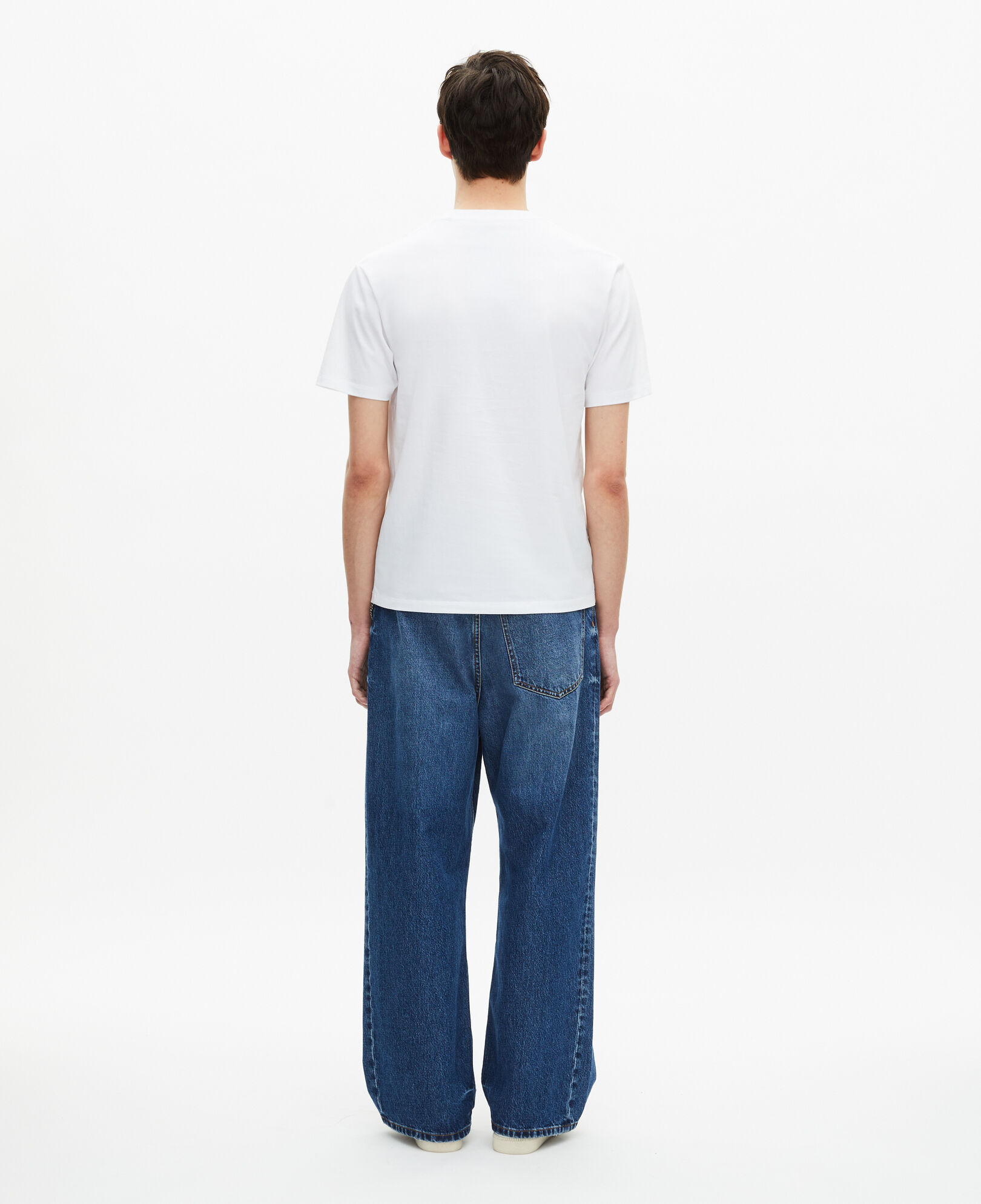The Kooples MEN WHITE white logo screen printed t-shirt