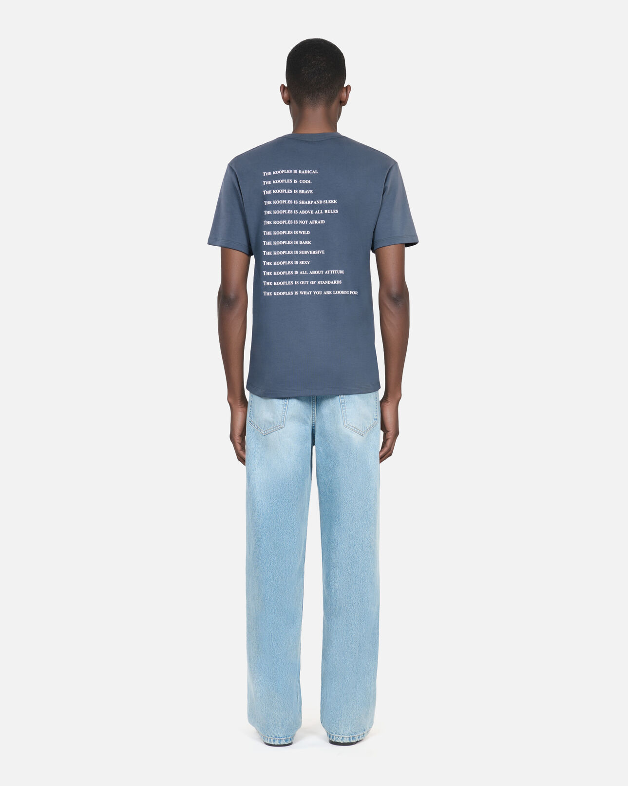 The Kooples HOMME DARK NAVY / DARK NAVY t-shirt what is bleu nuit