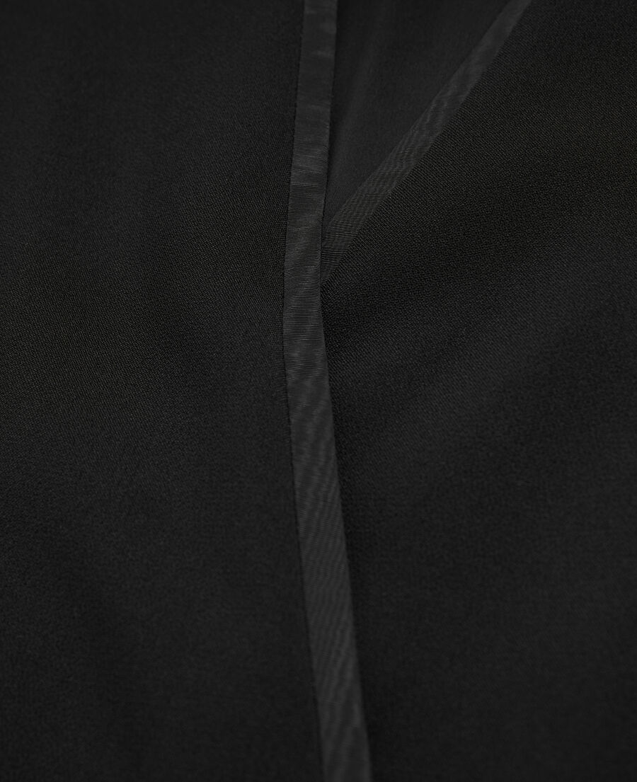 robe courte croisée noire