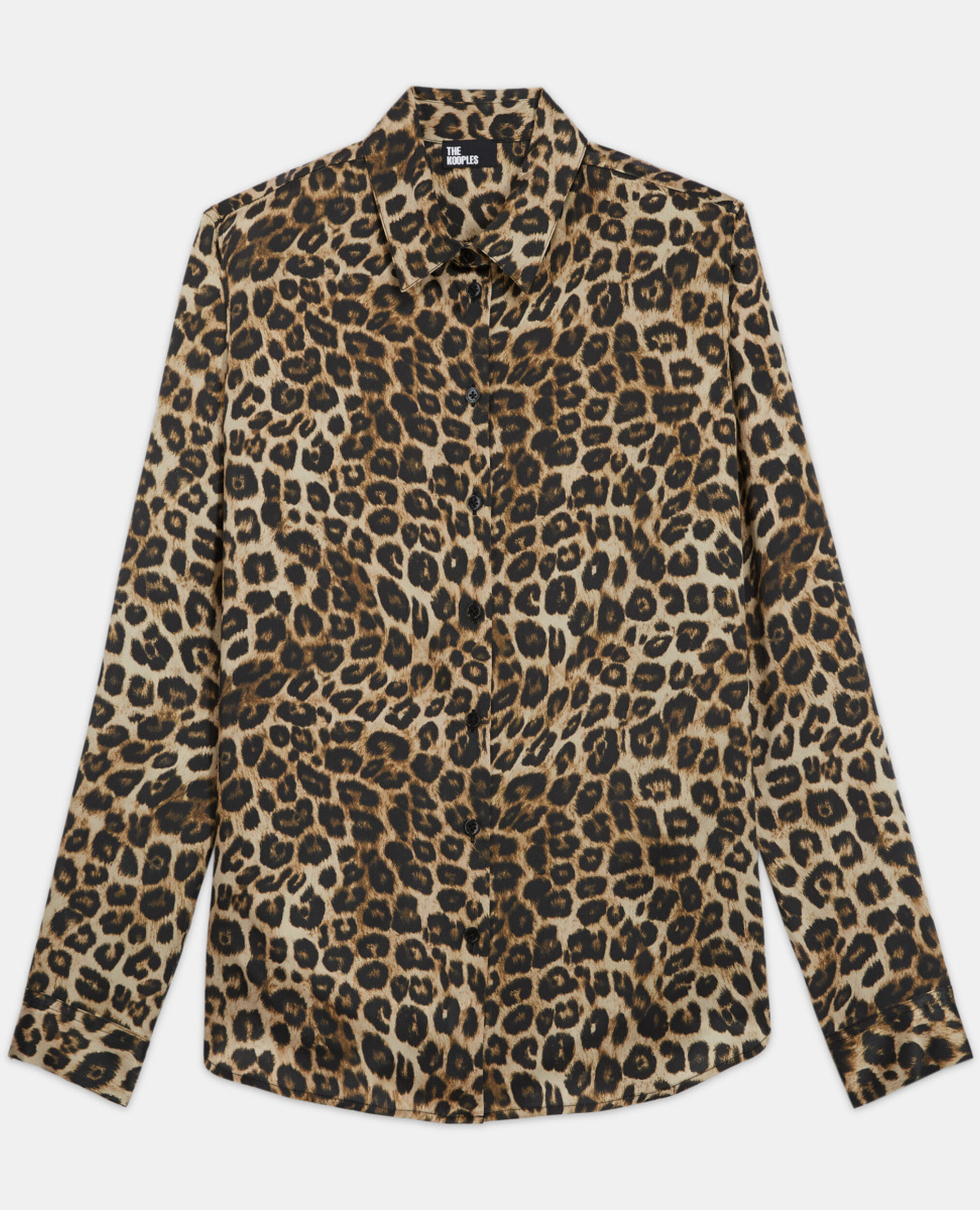 Camisa de seda leopardo, LEOPARD, hi-res image number null