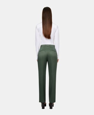 The Kooples F WOOD KAKI green suit trousers
