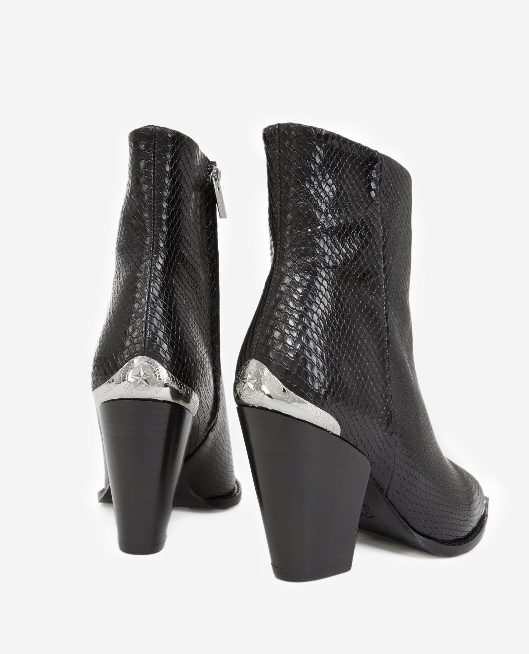 Snakeskin effect boots hotsell