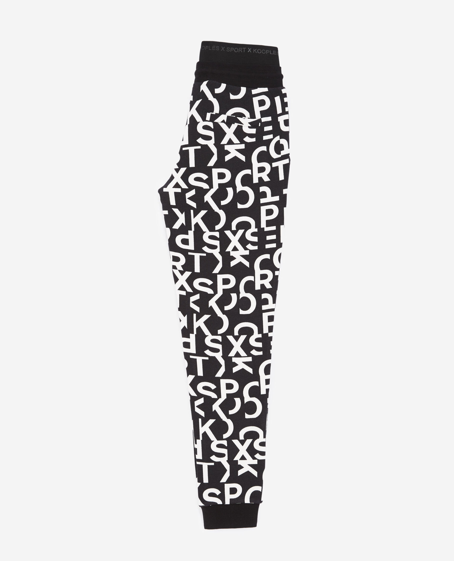 Black and white top jogger pants
