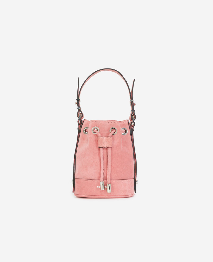 sac small tina en cuir rose