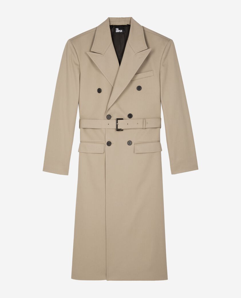 The Kooples H SAND long beige trench coat