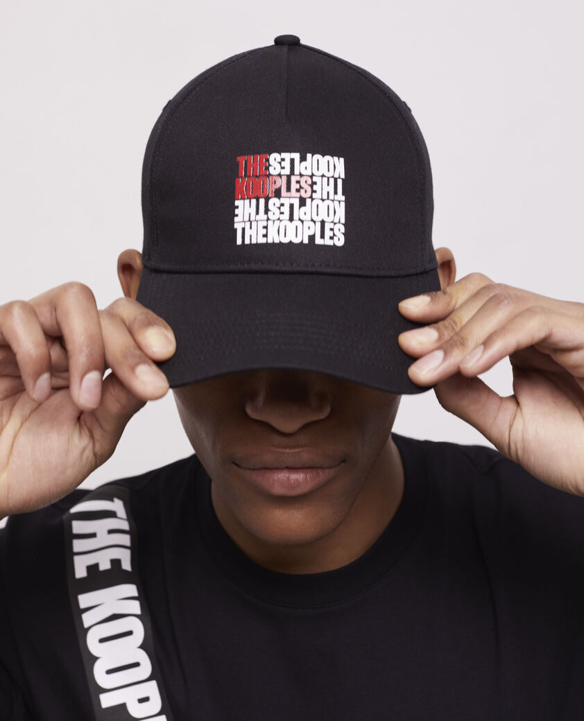 The Kooples MIXED BLACK the kooples logo cap