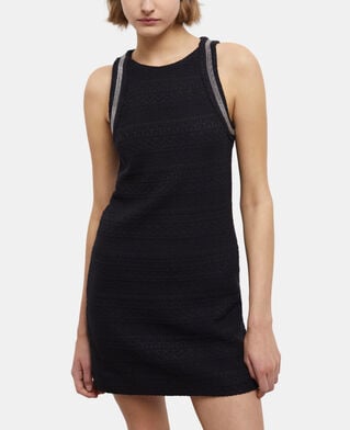 The Kooples MUJER BLACK vestido corto negro