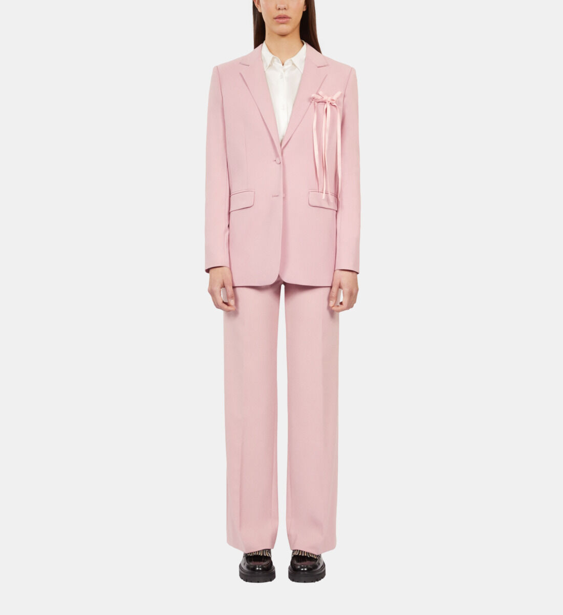 The Kooples Wool Blend Single Breasted Blazer Pink 36