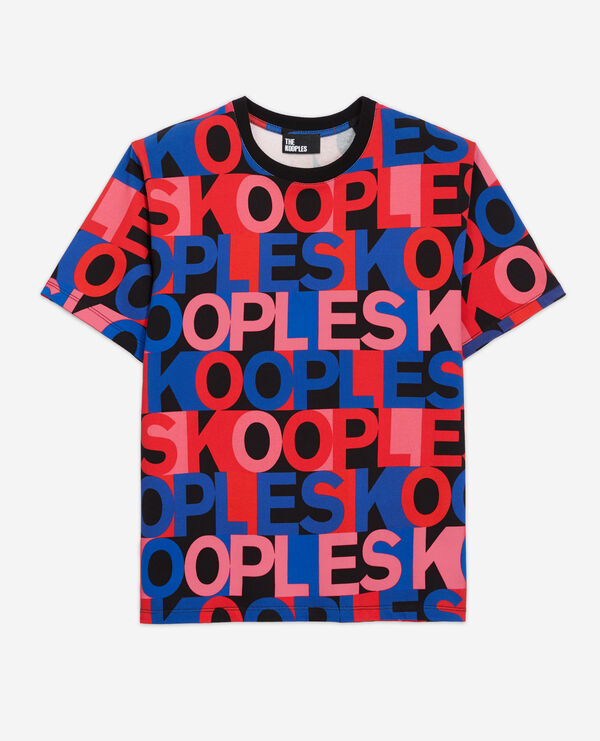 mehrfarbiges t-shirt mit logo