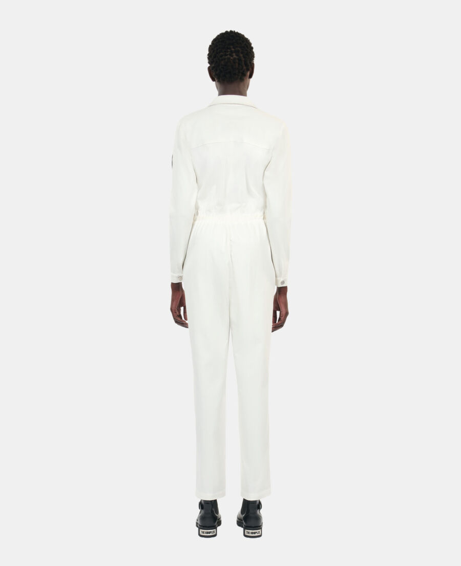 The Kooples FEMME ECRU combinaison the kooples x carolina ritzler écrue en coton