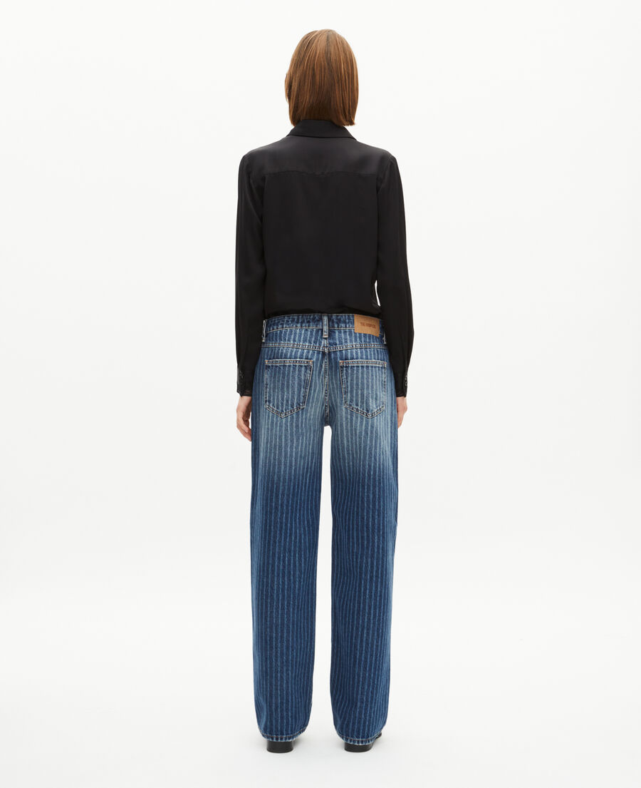 The Kooples F BABY BLUE blue pinstripe jeans