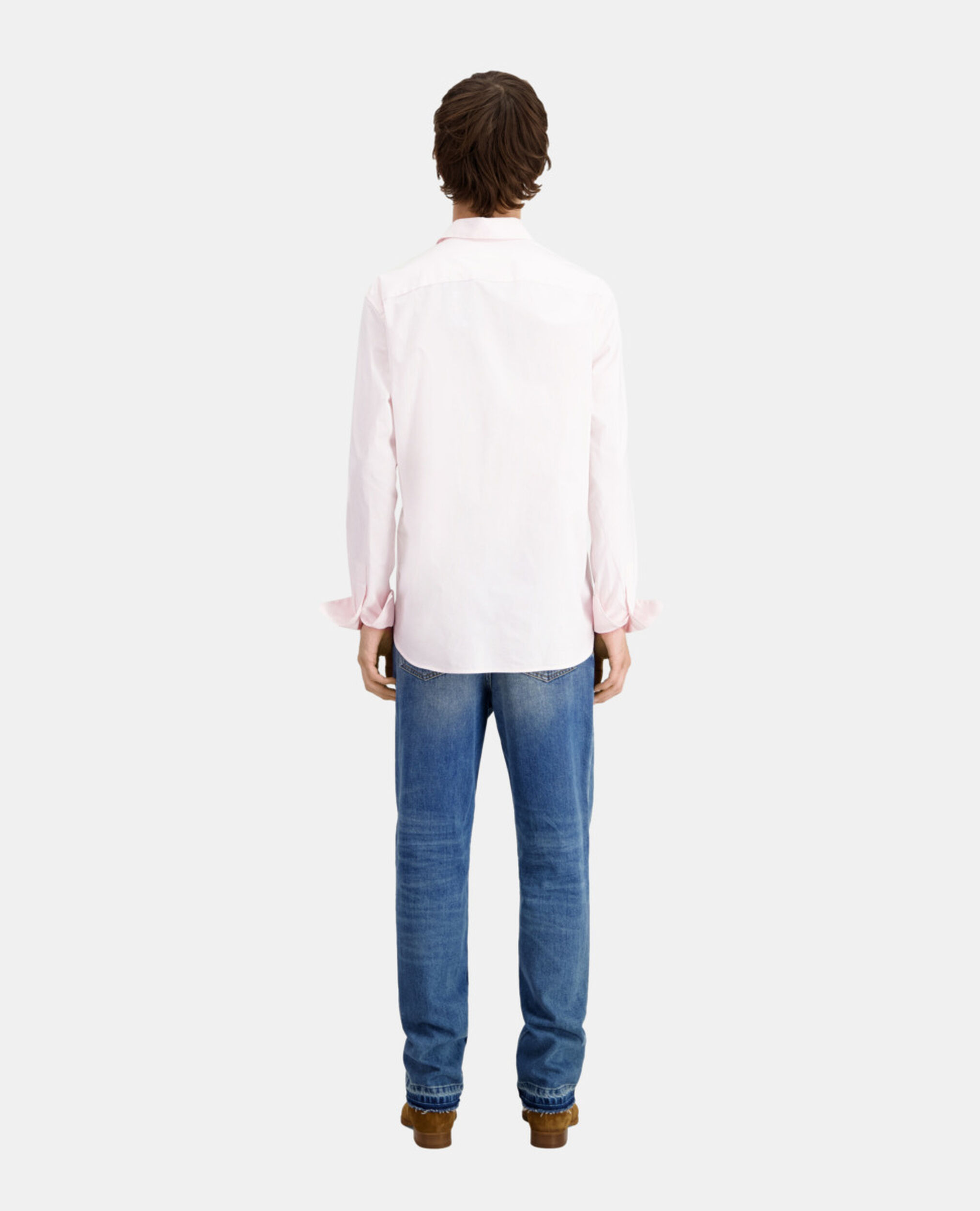 Chemise rose en popeline, PASTEL PINK, hi-res image number null