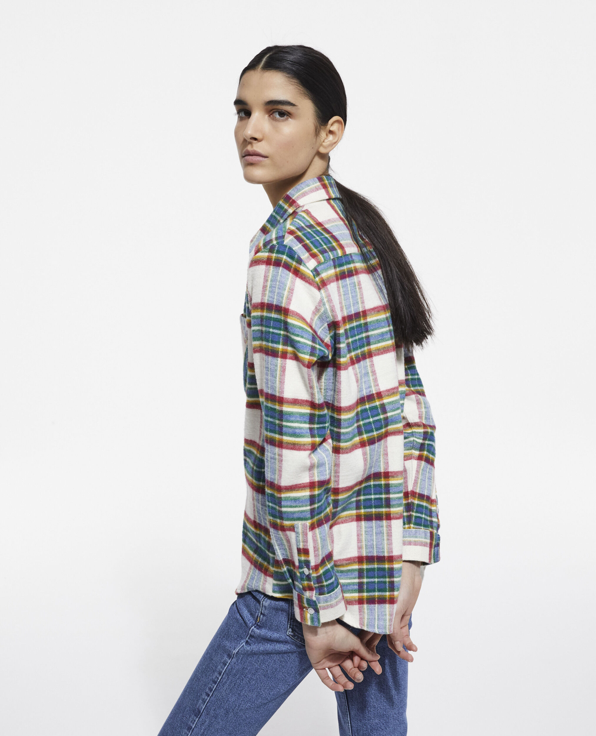 Overshirt with check motif, MULTICOLOR, hi-res image number null