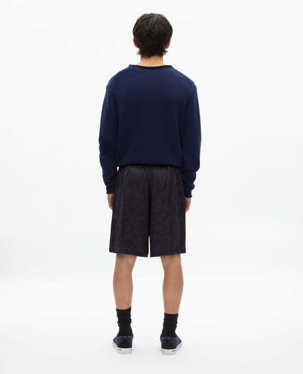 The Kooples MEN NAVY navy jacquard shorts