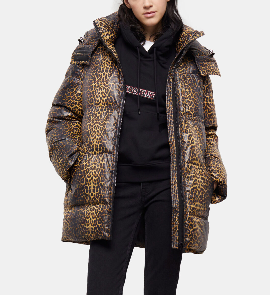 Leopard print jackets and coats cheap