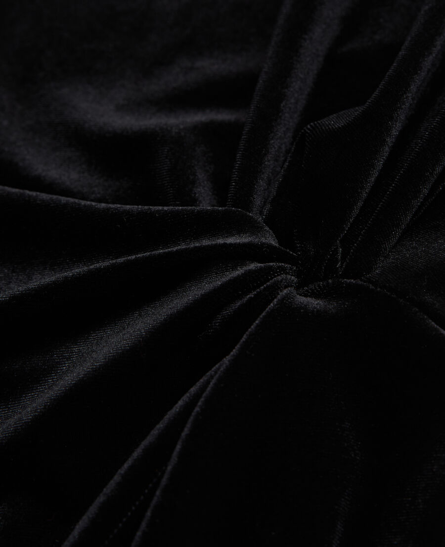 short black velvet dress