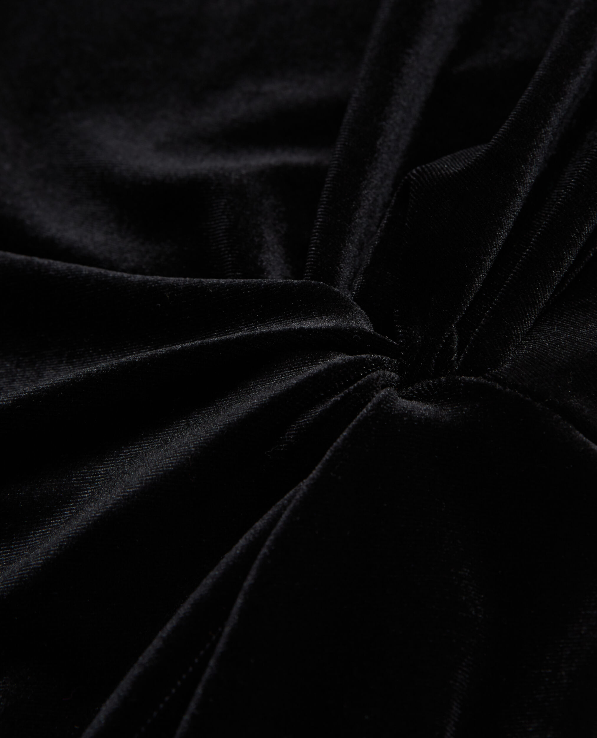 Short black velvet dress, BLACK, hi-res image number null