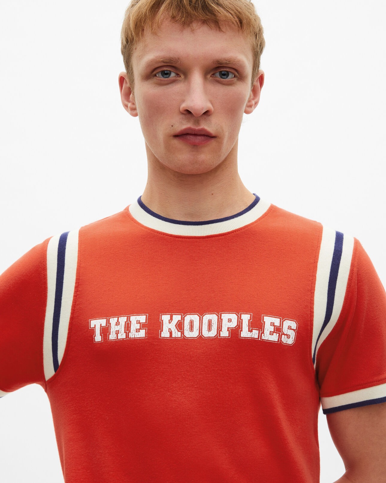 The Kooples MEN RED t-shirt with red logo