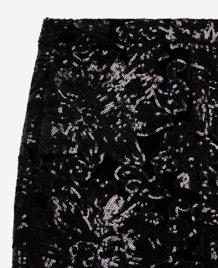 The Kooples DAMEN BLACK schwarze hose aus samt mit pailletten