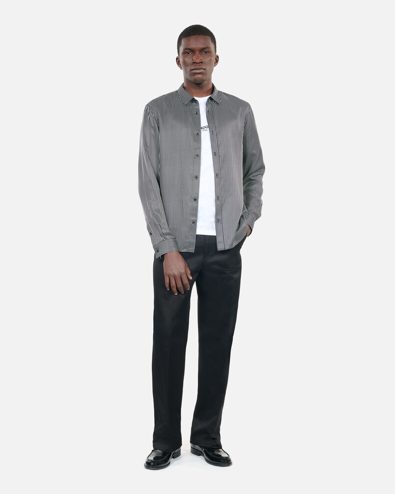 The Kooples HERREN BLACK WHITE schwarz-weißes hemd mit streifen