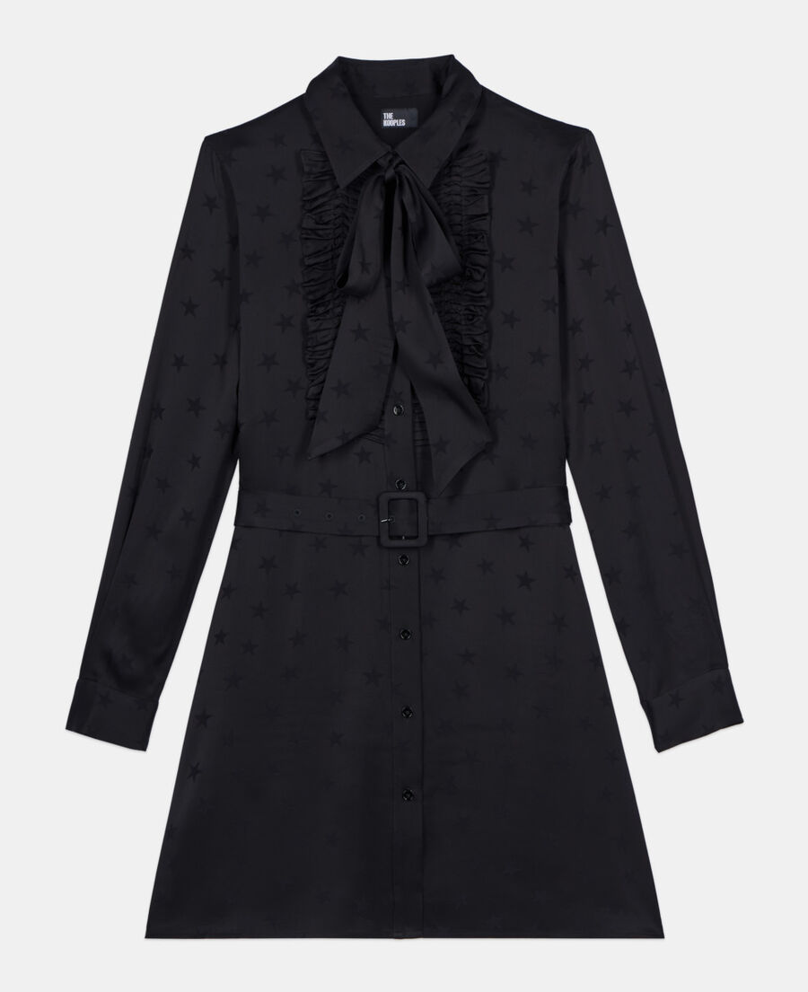 The Kooples F BLACK short black jacquard dress