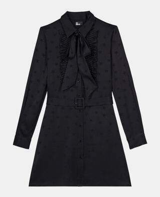 The Kooples F BLACK short black jacquard dress