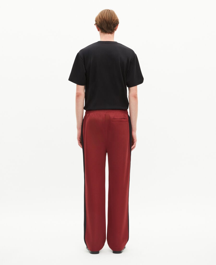 The Kooples MEN BURGUNDY wide burgundy jogging bottoms