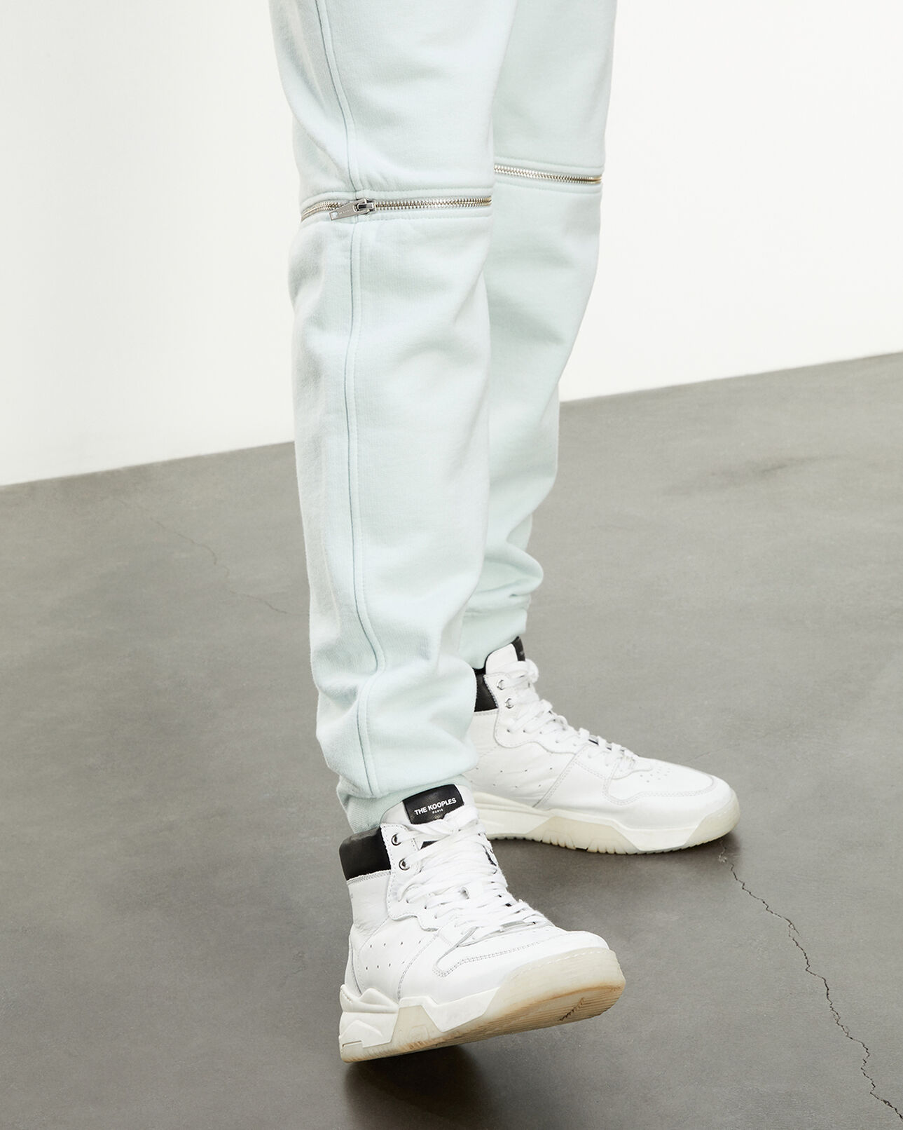 The Kooples HOMME MINT jogging vert zippé à triple logo