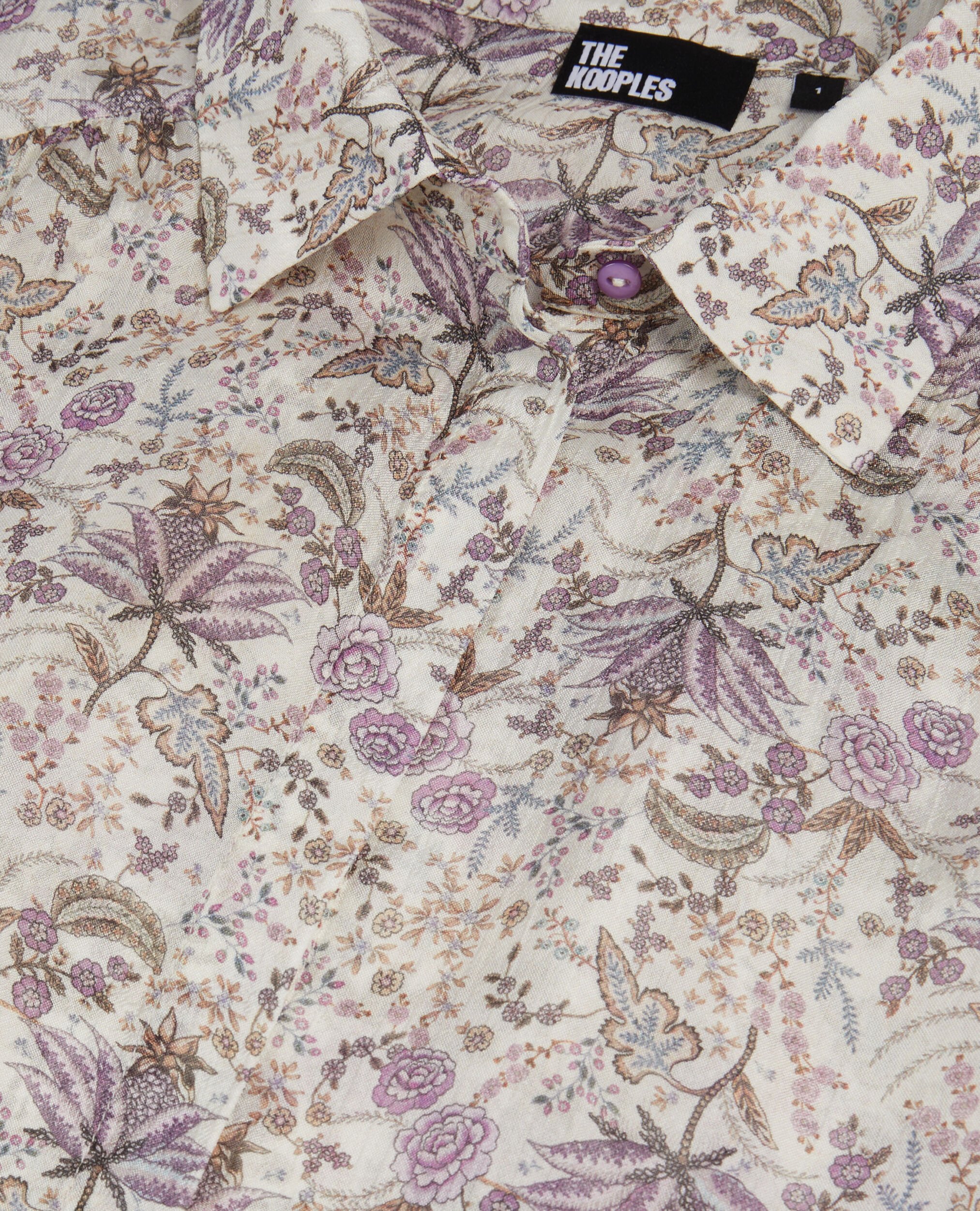 Chemise fleurie, ECRU/MAUVE CHALK, hi-res image number null