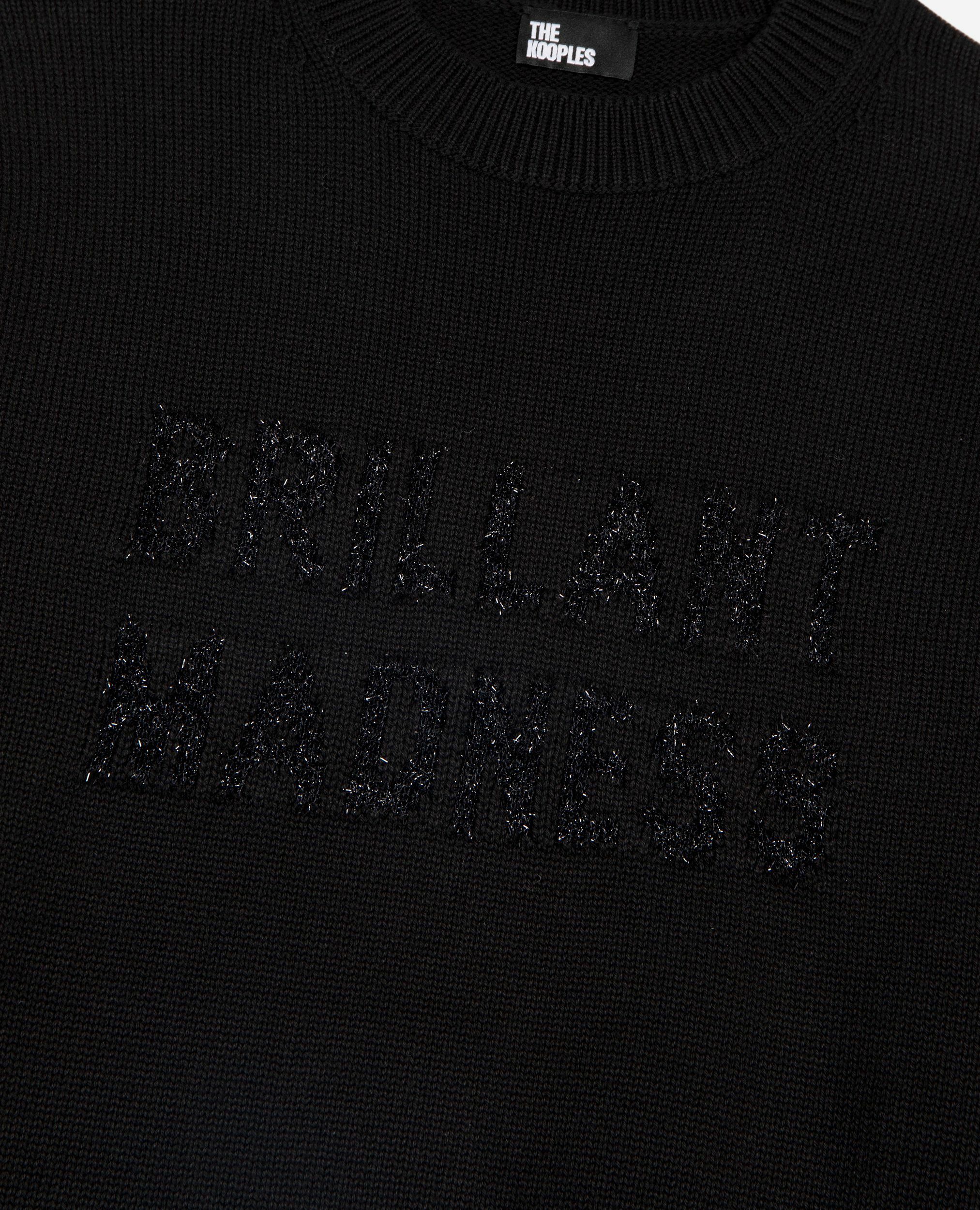 Jersey con jaquard de lúrex negro, BLACK, hi-res image number null