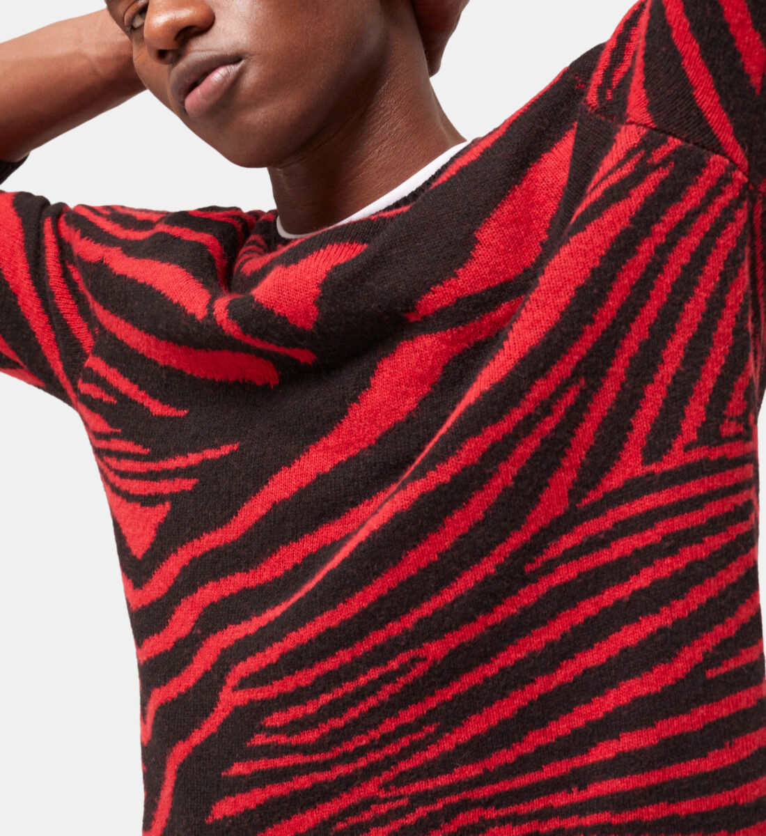 All red hotsell sweater