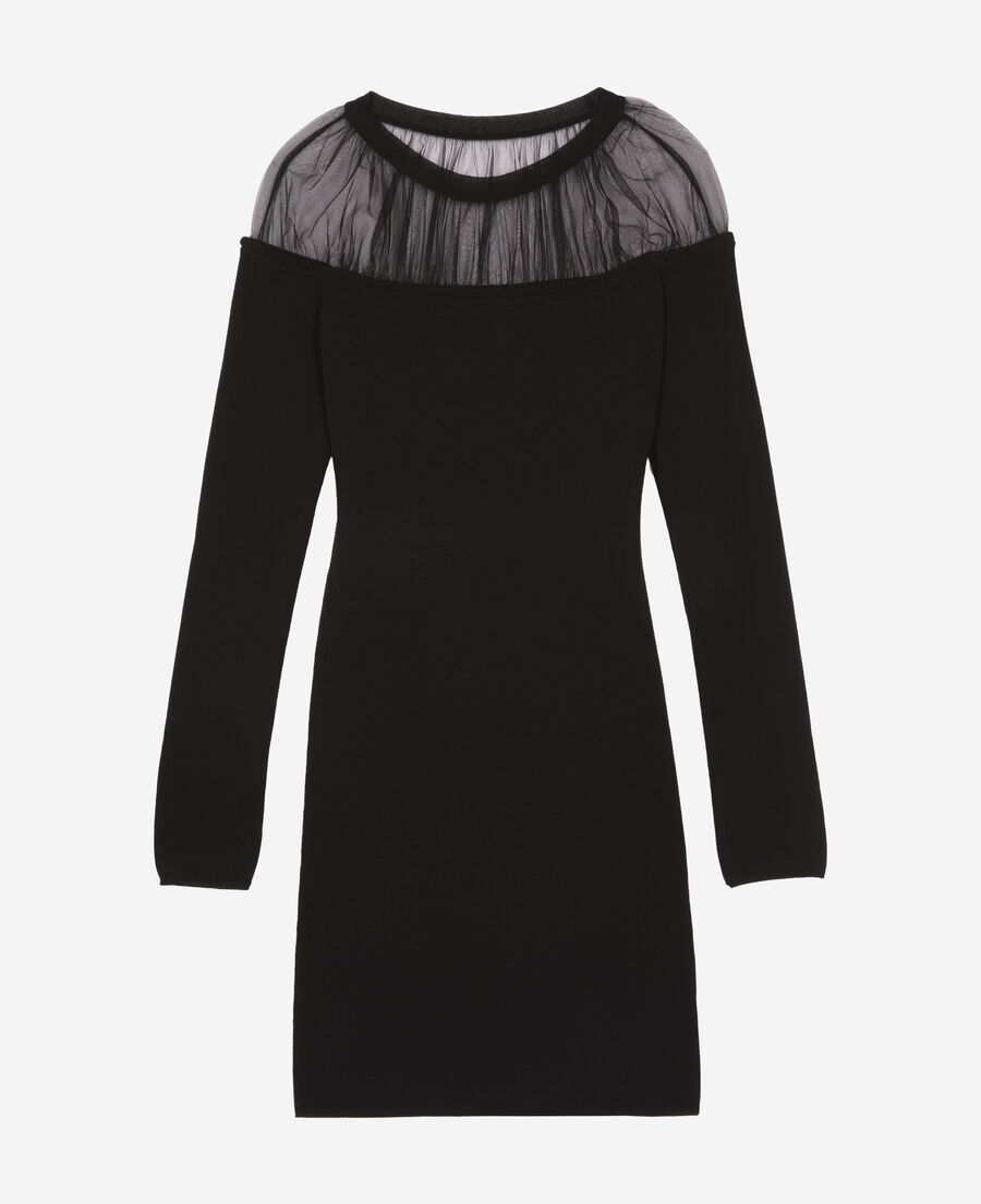 The Kooples DAMEN BLACK kurzes kleid mit raffungen schwarz