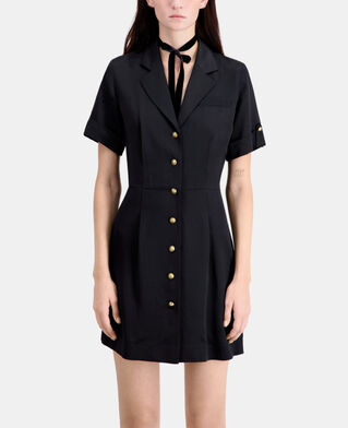 The Kooples FEMME BLACK robe courte noire