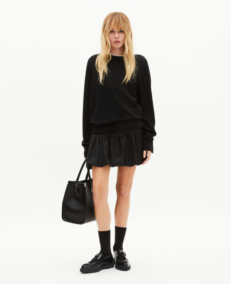 The Kooples F BLACK short black ball skirt