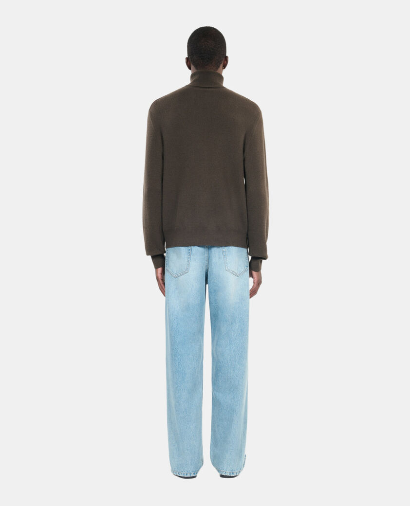 The Kooples HOMME KAKI pull en cachemire kaki