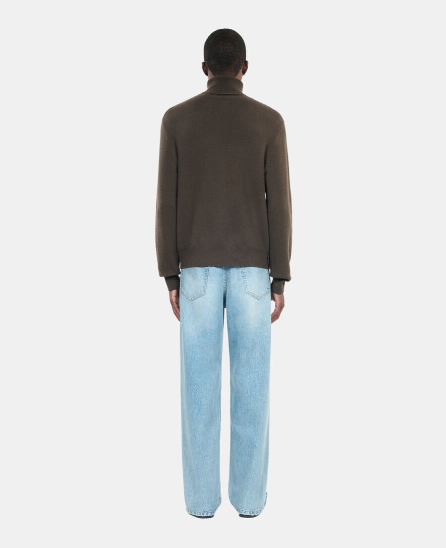 The Kooples MEN KAKI khaki cashmere sweater