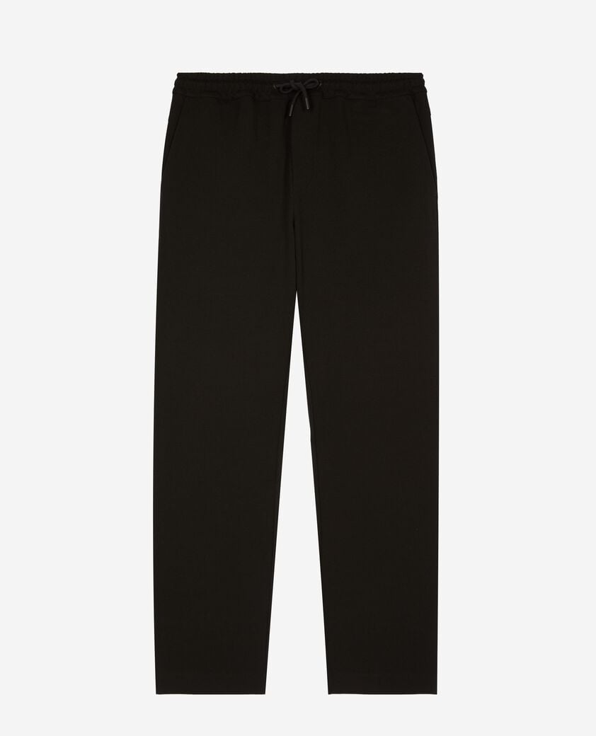 The Kooples HOMME BLACK pantalon en milano noir