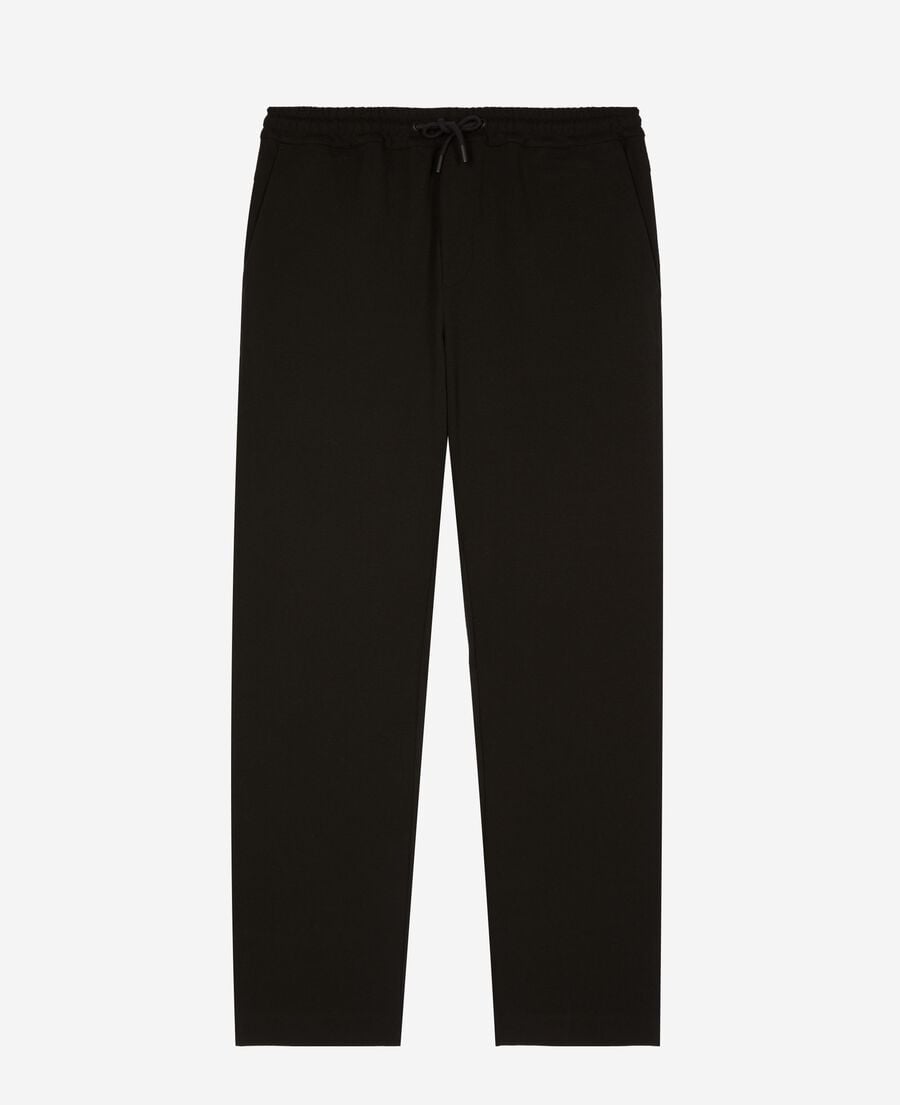 The Kooples HOMME BLACK pantalon en milano noir
