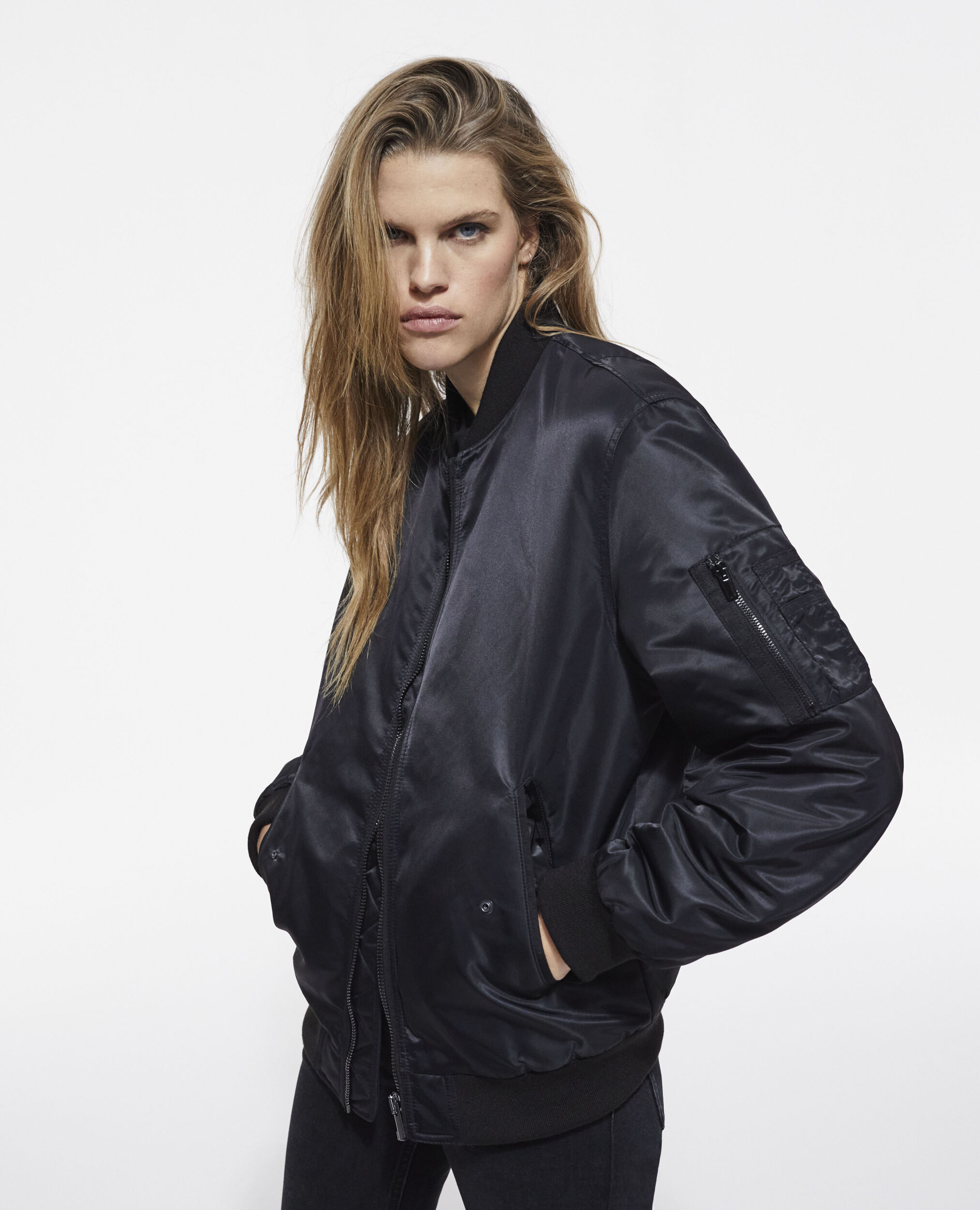 The kooples leather bomber jacket cheap
