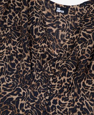 The Kooples FEMME LEOPARD robe longue imprim&eacute; l&eacute;opard