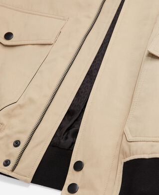 The Kooples H BEIGE beige cotton jacket