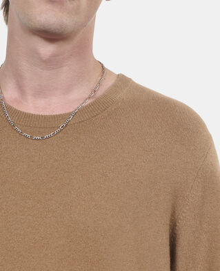 The Kooples HOMME DARK CAMEL pull en cachemire camel