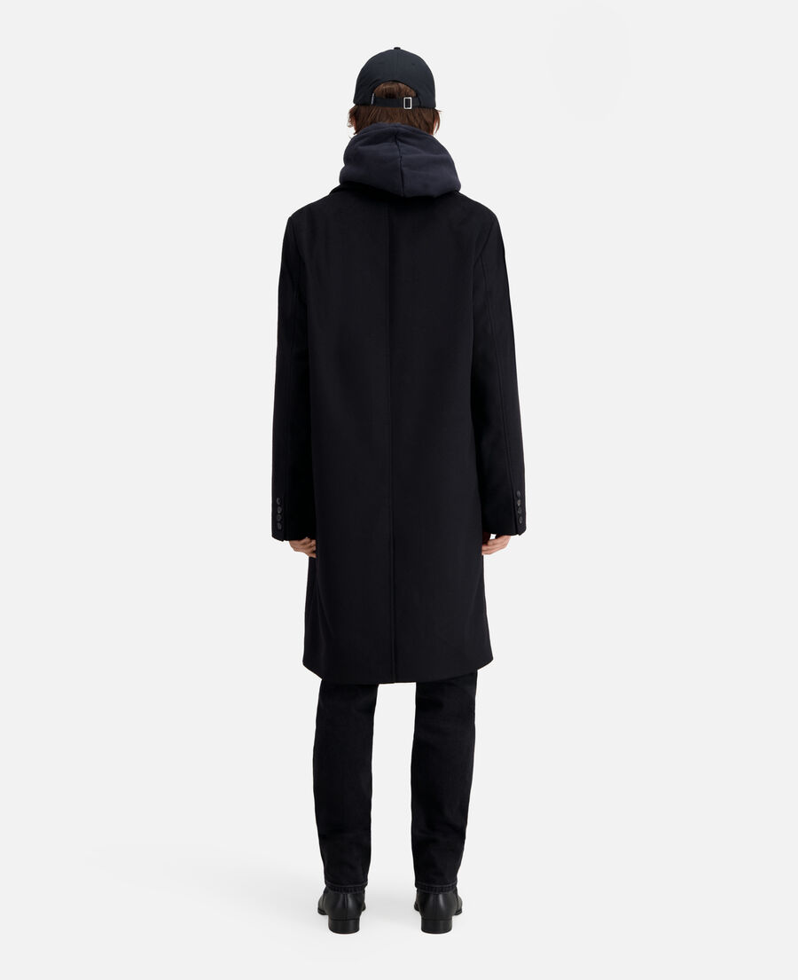 abrigo largo negro cachemira