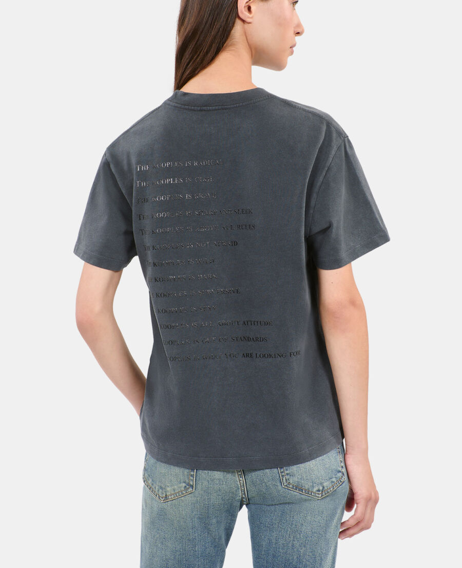 The Kooples F BLACK WASHED black what is t-shirt