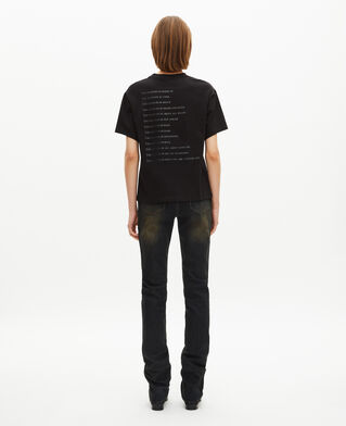 The Kooples FEMME BLACK t-shirt what is effet metallique noir