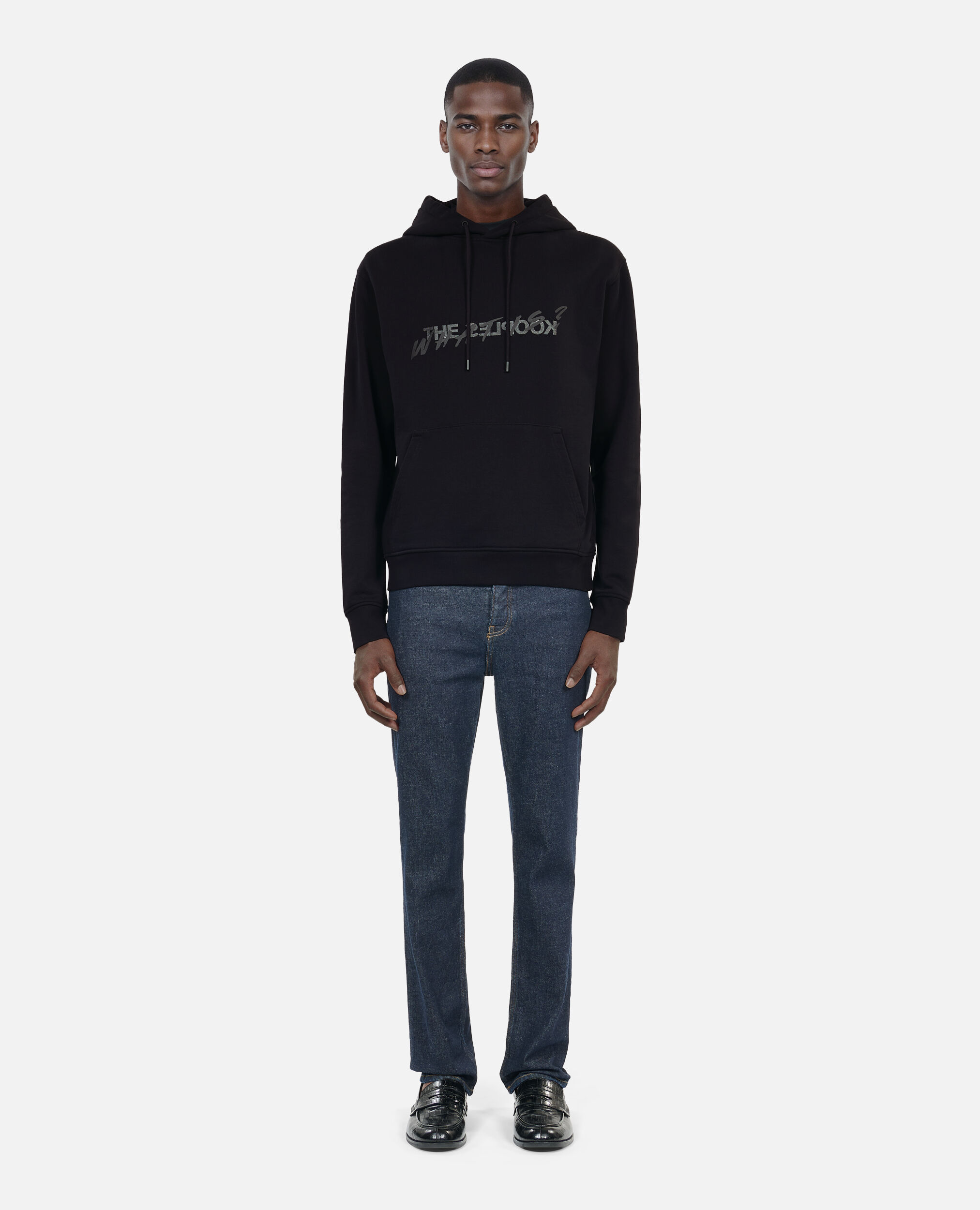 Sweatshirt à capuche What is noir, BLACK, hi-res image number null