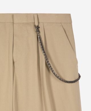 The Kooples MEN SAND beige wide-leg pants