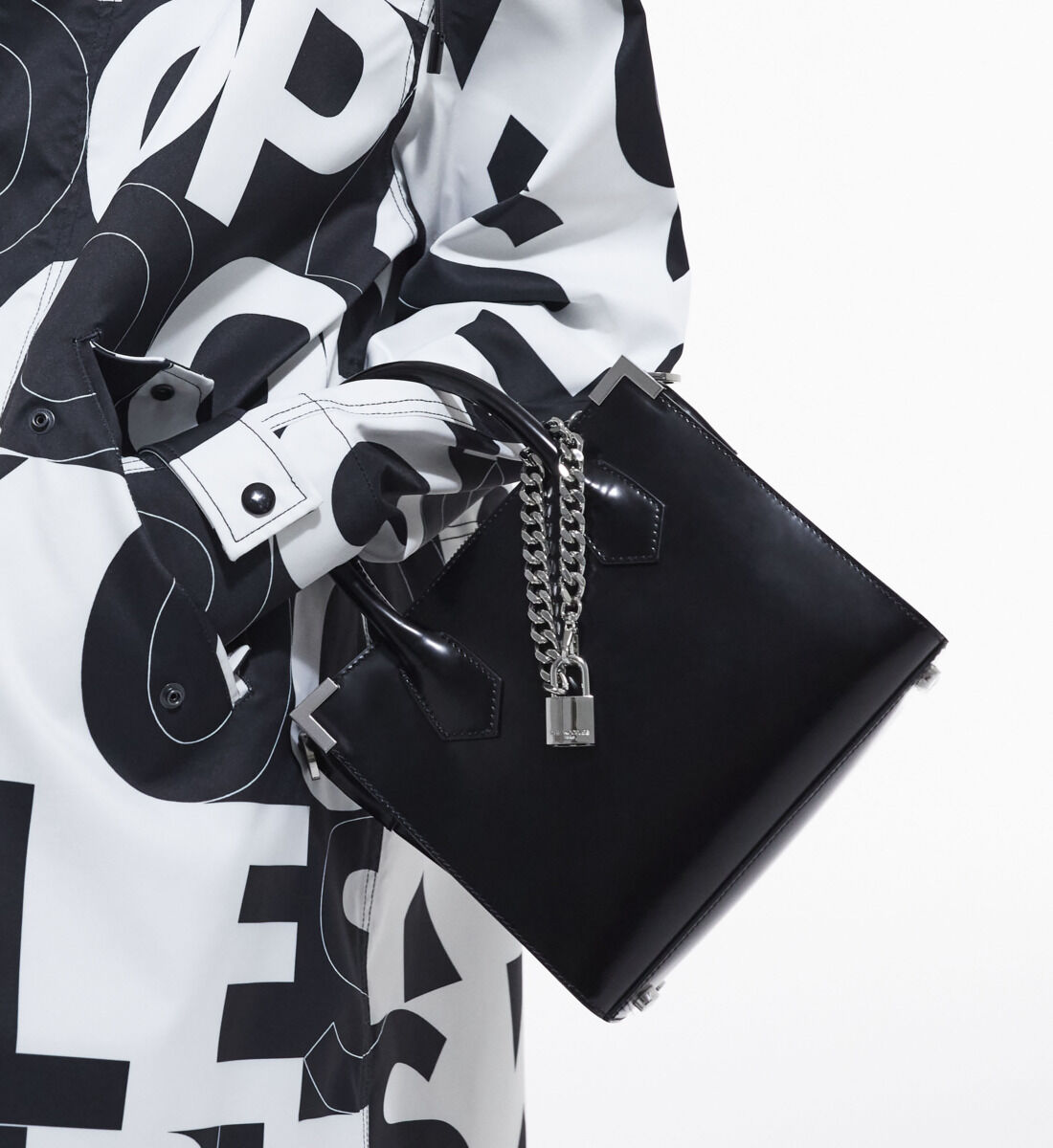 Medium Ming bag in black leather The Kooples