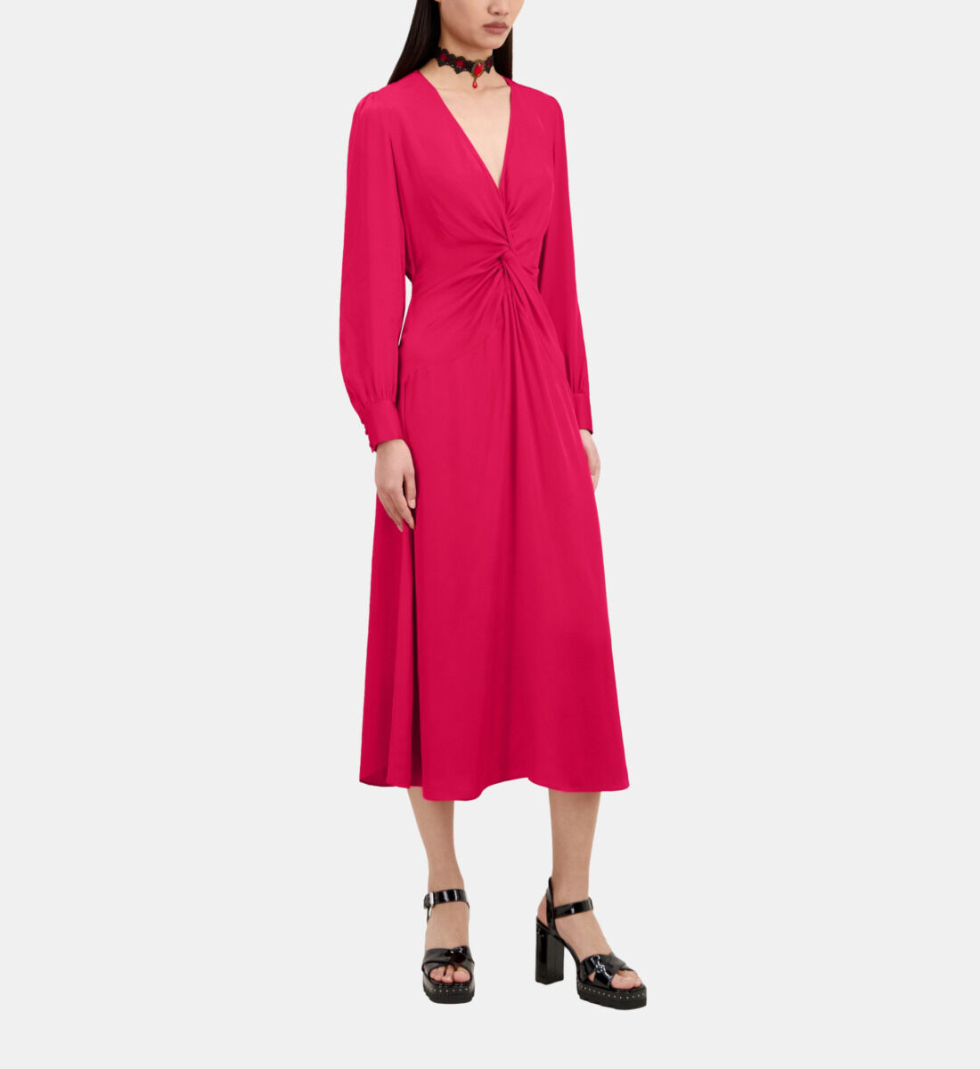 Zara red bow dress sales