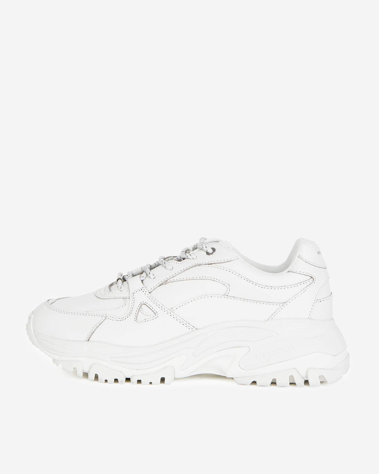 The Kooples HERREN OFF WHITE turnschuhe dick weiß glattleder